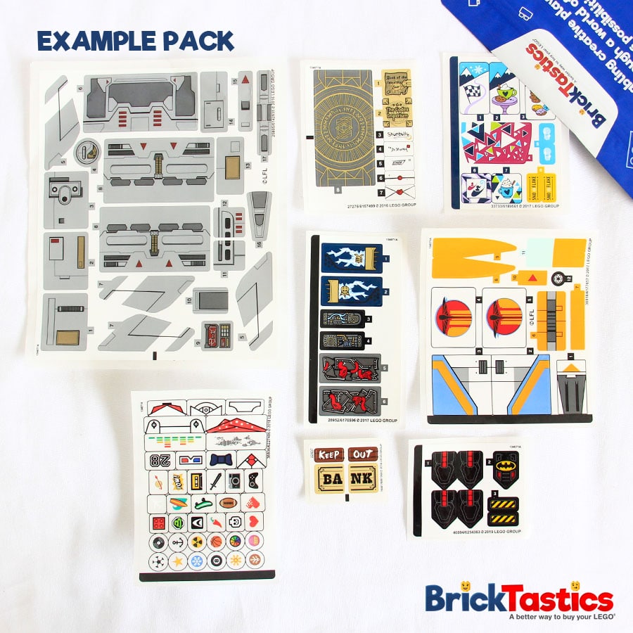 LEGO Sticker Packs – High Quality Used LEGO – Bricktastics