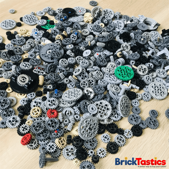 LEGO Technics Mixed Gear Pack 50 Pieces High Quality Used LEGO Bricktastics